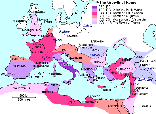 roman republic map