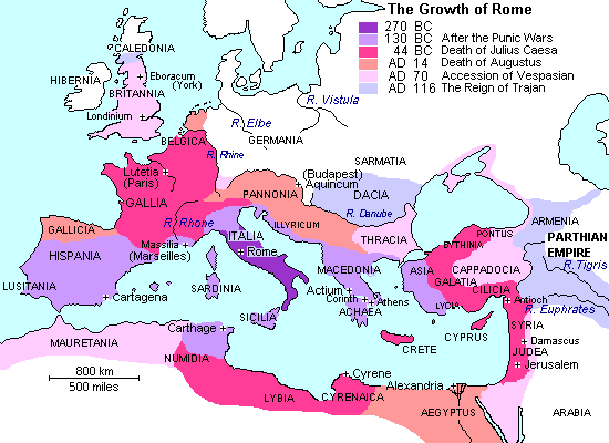 rome borders