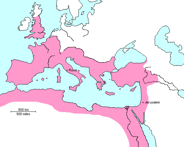 map of Roman Empire at the time of Vespasian